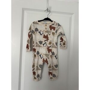 Old Navy Animals Long Sleeved Jumpsuit Size 12-18mo